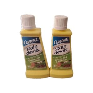 Lot Of 2 Carbona Stain Devils #6 Grass, Dirt & Makeup Remover New Free Shipping